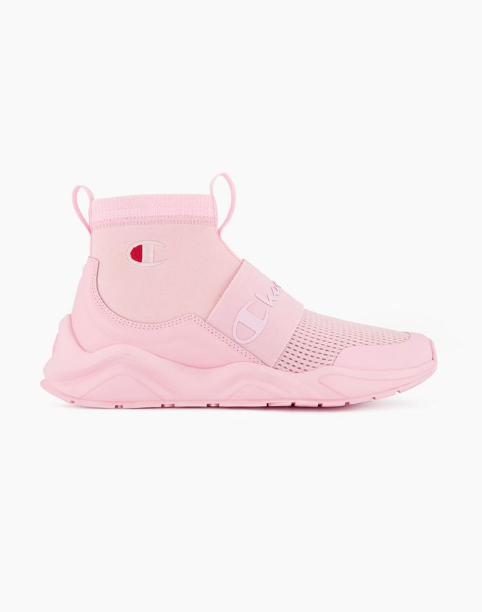 Champion Sneakers Dames - Roze - Rally C Patch Sock Runner ( 306528-APE )